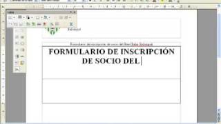 Cómo hacer un Formulario en OpenOffice Writer 12 [upl. by Fleischer311]