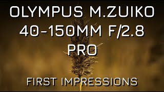 Olympus MZuiko 40150mm f28 Pro First Impressions [upl. by Eaj]