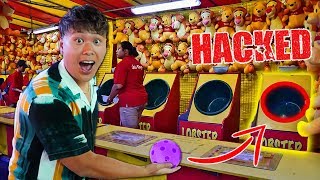 CARNIVAL GAME SCAM  how to win Won Every Prize At A Theme Park HACKS AND TRICKS YOU NEED TO KNOW [upl. by Elyl]