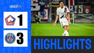 Lille vs PSG 1  3  Highlights  Ligue 1 20242025 [upl. by Sakram]