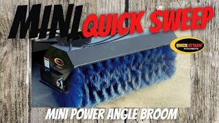 Quick Attach Mini Skid Steer Sweeper Angle Broom [upl. by Fariss]