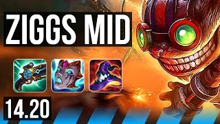 ZIGGS vs SYNDRA MID  Rank 9 Ziggs  EUNE Diamond  1420 [upl. by Trainor]