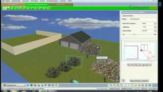 Franzis 3D Gartenplaner CAD System für Grünanlagen [upl. by Namijneb]