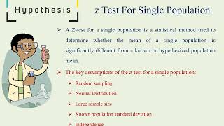 Hypothesis testing z test for single population [upl. by Adgam]