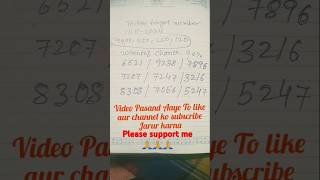 11112024 lottery target numbershorts viralvideo target lotterysambad dearlottery [upl. by Ttegirb299]