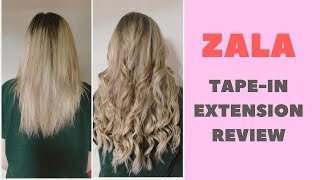 ZALA Tape In Hair Extensions Review  Jesskah [upl. by Housum630]