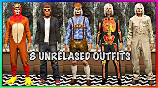 Unlock 8 Unreleased Outfits For Female Character GTA Online [upl. by Orson198]