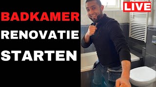 Live badkamer starten in Katwijk [upl. by Ahseikan964]