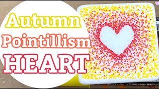 How to Paint a Pointillism Heart  Dot Art for Beginners  Rock Painting 101 [upl. by Ayrolg]