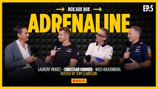 BOX BOX BOX  EP 5  Horner Mekies and Hulkenberg talk adrenaline in F1® [upl. by Ahseiat]