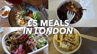 Cheap Eats in London 💸🍝  Five £5 Meals [upl. by Eiramoj130]