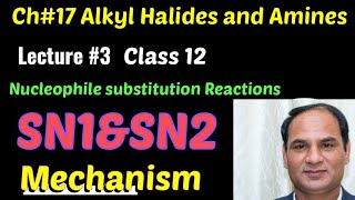 Ch17 Lec3  SN1 and SN2 Reactions amp mechanism Nucleophilic substitution Reactions [upl. by Atinahs]