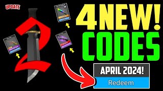 April NEW⚠️ WORKING MM2 CODES IN 2024  ROBLOX MURDER MYSTERY CODES 2024 [upl. by Sheffy]