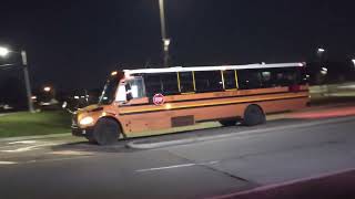 Thomas C2 amp IC CE School Buses Departing  Huntsville City Schools 56 55 [upl. by Ingamar226]