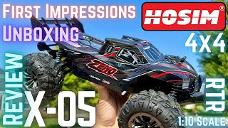 Hosim X05 110 Scale RC Truck RTR Unboxing Review  First Impressions [upl. by Mcdougall704]