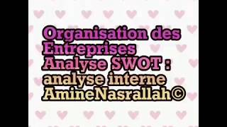 الحلقة 4  analyse SWOT analyse interne [upl. by Kanya]