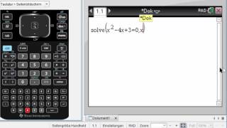 Gleichungen umformen und lösen mit dem TI Nspire CX CAS [upl. by Cattier]