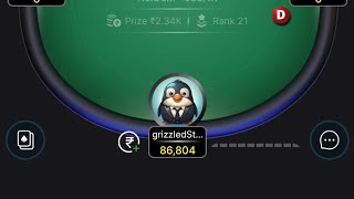 Big winning 🏆 in Pokerbazzi turn 10k into Lakhs🥰🥰 winzopoker poker pokerbaazi realcash money [upl. by Reinke382]