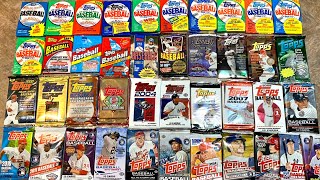 I BOUGHT EVERY PACK OF TOPPS FROM 19802020 40 YEARS OF TOPPS BASEBALL CARDS [upl. by Bennett709]