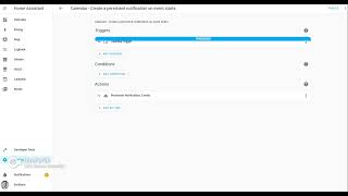 Home Assistant  Create a persistent notification on Google Calendar events start [upl. by Llerrot]