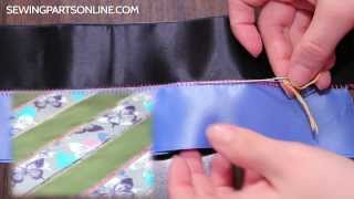 Serger 101 How to Create a Decorative Ladder Stitch [upl. by Atiuqrahc]