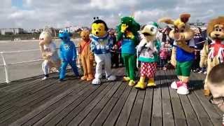 Clacton Pier Mascot Race 2014 [upl. by Ecnedurp144]