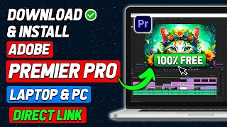 How To Download Premiere Pro FREE Windows 11 [upl. by Akired393]