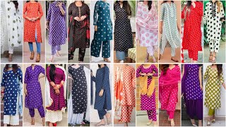 Latest And Stylish Polka Dot Printed Kurti Design Ideas for Girls 2024 [upl. by Manly725]