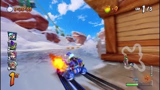 Crash Team Racing NitroFueled  Blizzard Bluff with Penta Jester [upl. by Emyam]