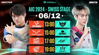 OM vs FS  FW vs ONE  BAC vs ANK  HD vs TDT  LƯỢT 2 SWISS STAGE  AIC 2024  NGÀY 0612 [upl. by Einnalem]