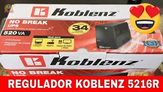 NO BREAK CON REGULADOR UPS KOBLENZ 5216 R 👍🖥 [upl. by Anurag591]