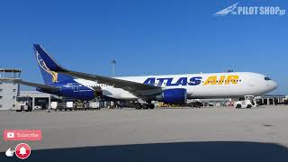 Atlas Air Boeing 767 special visit at Alexandoupolis [upl. by Laverna925]