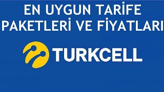 Turkcell En Uygun Tarife Paketleri ve Fiyatları [upl. by Aikahs]