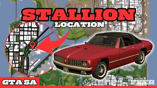 6 LOKASI MOBIL STALLION DI GTA SAN ANDREAS [upl. by Esinwahs]