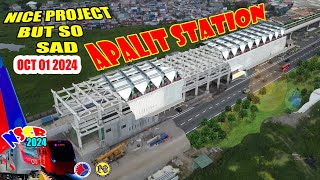 steel frame nscr apalit station ma kumpleto na pala pnr nscr update [upl. by Laddie]