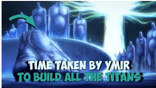 How Long Did It Take Ymir To Build All The Colossal Titans [upl. by Elle309]