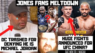 DC Gets TRASHED They Ignore Jon Jones Being A PED CHEAT MMA Michael Jordan Fight Announcements [upl. by Shulamith231]