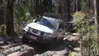 Wombat state forest WITH SOUND 10313 Mud Clay Hill Climb Rocks [upl. by Nahtaoj]