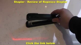 Stapler Review  Rapesco Stapler stapler staples [upl. by Raycher]