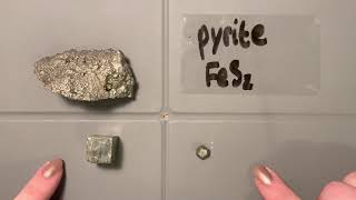 Minerals  Sulfides  Pyrite [upl. by Namhar]