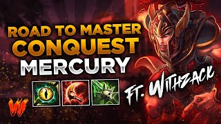 MERCURY EL PUÑETAZOS ME LLAMAN ft WithZack  Warchi  Smite Road to Master Conquest [upl. by Arral]