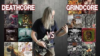 Deathcore VS Grindcore Guitar Riffs Battle [upl. by Attiuqal]