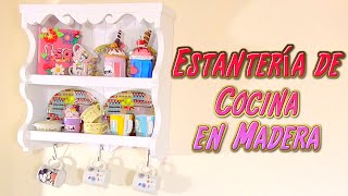 DIY estanteria de madera con palets manualidades para la cocina regalo para El Mundo de Isa [upl. by Eledoya]