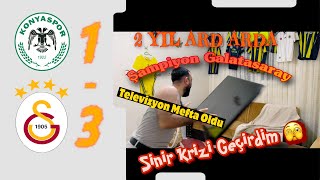 Fanatik Fenerbahçeli Galatasaray Maçı İzlerse  Tepki Videosu  Konyaspor 13 Galatasaray keşfet [upl. by Tehcac]