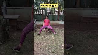 Try This One Exercise To Reduce Flabby Thighs  flabbythighs [upl. by Zilevi]