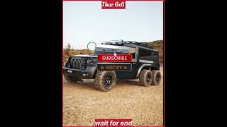 Mahindra thar 6x6 💯 amazing shortvideo viral [upl. by Rurik]