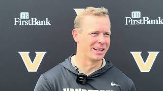 Vanderbilt linebackers coach Nick Lezynski [upl. by Aloek630]