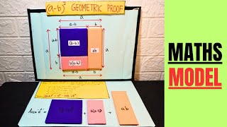 a  b2 Formula Geometric Proof  Maths Project Model  Maths Exhibition project model for school [upl. by Franciska]