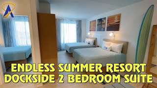 Two Bedroom Suite Tour at Universal’s Endless Summer Resort – Dockside Inn and Suites [upl. by Adnahsat]