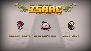 Binding of Isaac Revelation Item  Cursed Grail Gluttons Gut Waka Waka [upl. by Atteoj279]